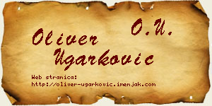 Oliver Ugarković vizit kartica
